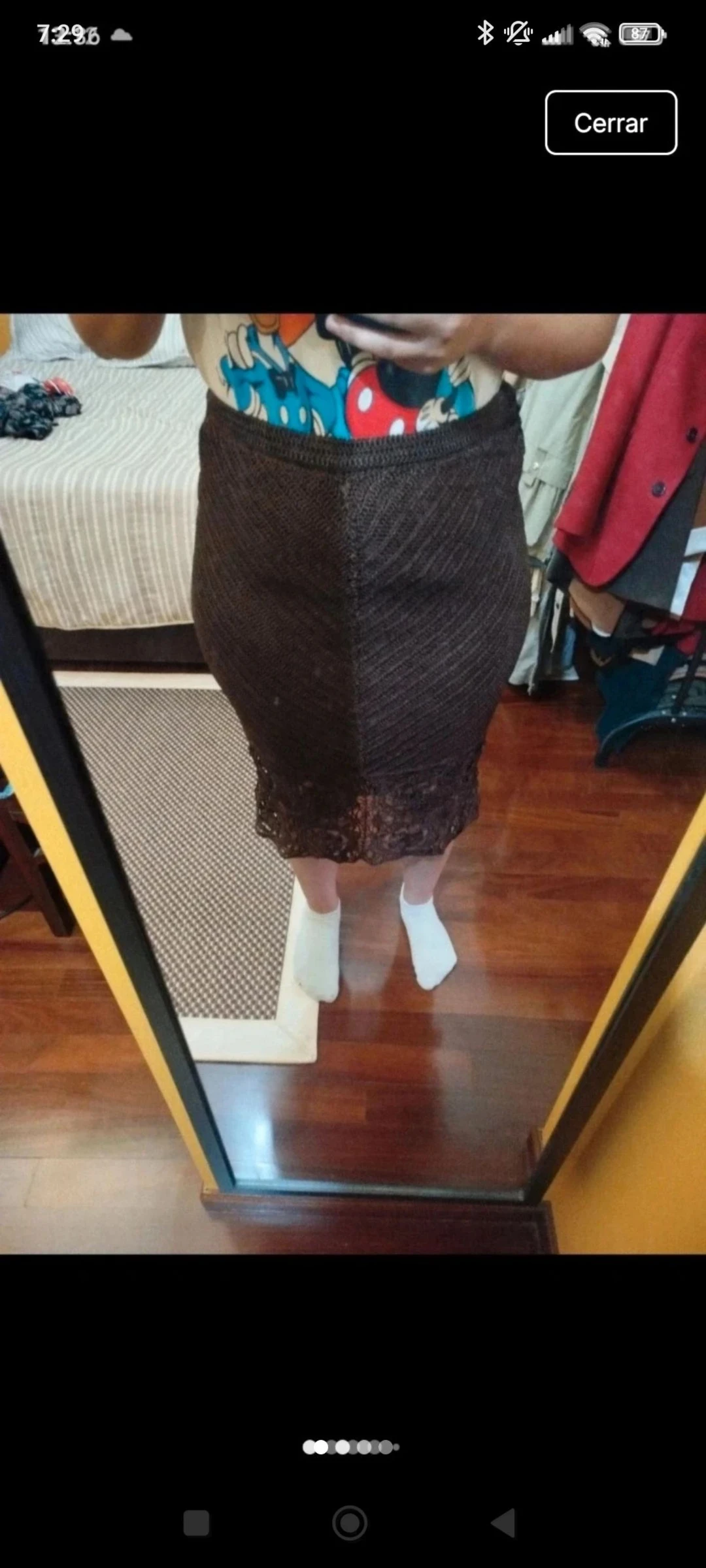 Falda crochet t.42
